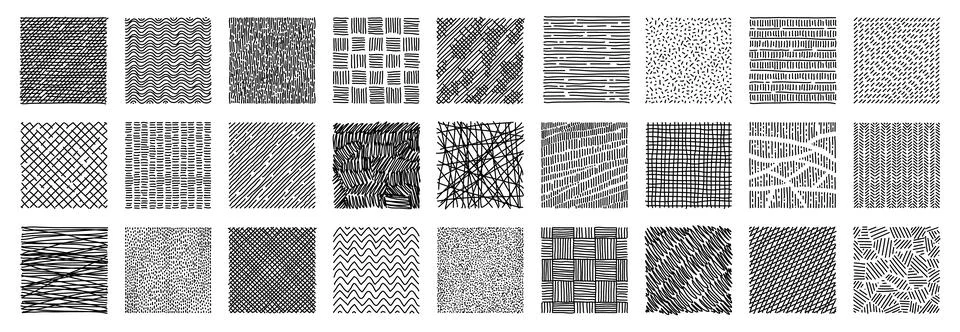 Line crosshatch patterns, monochrome backgrounds 스톡 일러스트