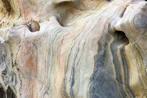 Line on curve marble stone Stock Photos