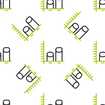 Line Data analysis icon isolated seamless pattern on white background. Vector Stock Illustration