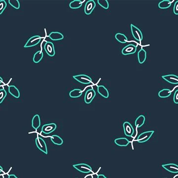 Line Date fruit icon isolated seamless pattern on black background.  Vector 스톡 일러스트