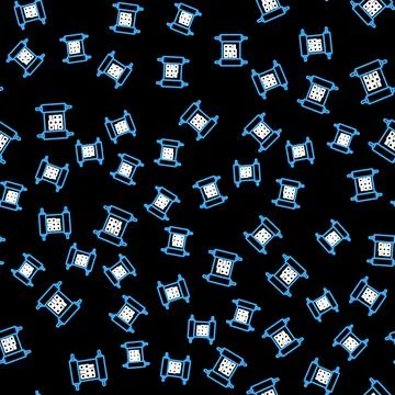 Line Decree, paper, parchment, scroll icon icon isolated seamless pattern on Illustrazione stock