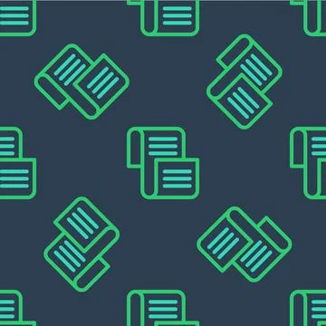 Line Decree, paper, parchment, scroll icon icon isolated seamless pattern on Illustrazione stock