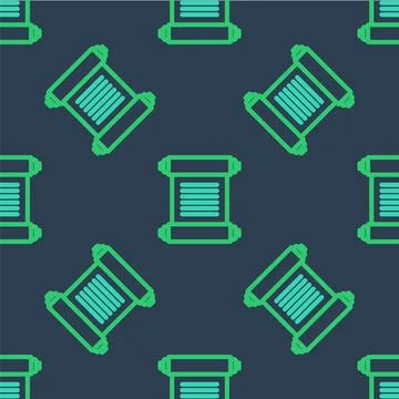 Line Decree, paper, parchment, scroll icon icon isolated seamless pattern on Illustrazione stock