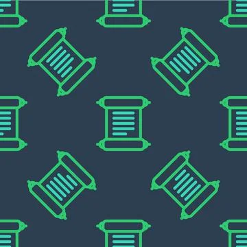 Line Decree, paper, parchment, scroll icon icon isolated seamless pattern on Stock Illustration