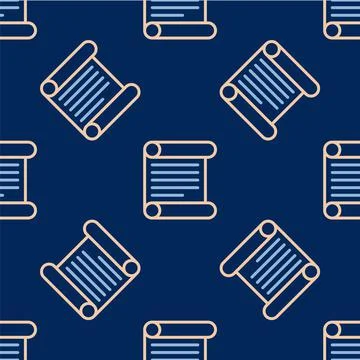 Line Decree, paper, parchment, scroll icon icon isolated seamless pattern on  Stock Illustration