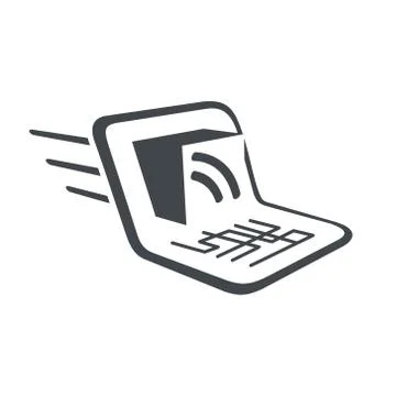 On-line delivery sign Stock Illustration