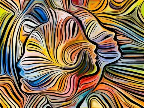 Line Design Backdrop Stock Illustration