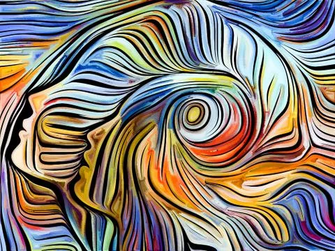 Line Design Composition Stock Illustration