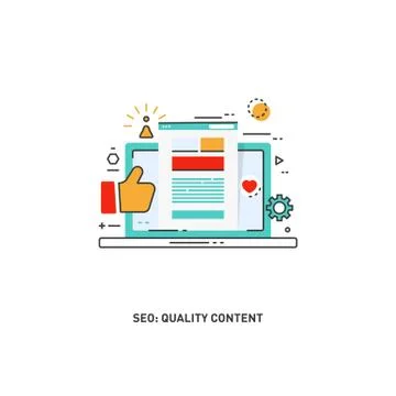 Line design modern vector illustration concept of website. vector Stock Illustration