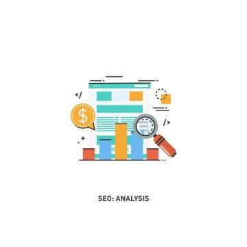 Line design modern vector illustration concept of website. vector Stock Illustration
