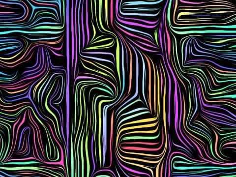 Line Design Pattern Stock Illustration