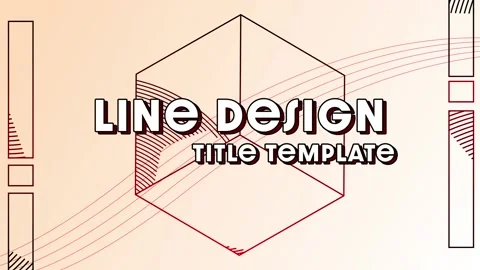 Line Design Title ~ After Effects Project #169515296 | Pond5