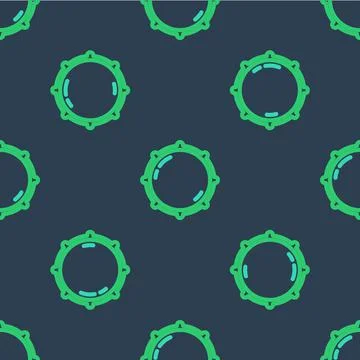 Line Dial knob level technology settings icon isolated seamless pattern on blue 스톡 일러스트