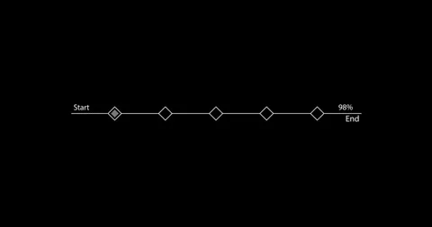 Line digital hitech interface elements HUD border Vidéo 342095966