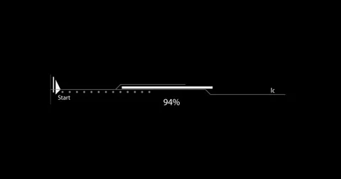 Line digital hitech interface elements HUD border Vidéo 342095984