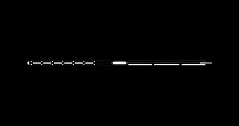 Line digital hitech interface elements HUD border Vidéo 342096124