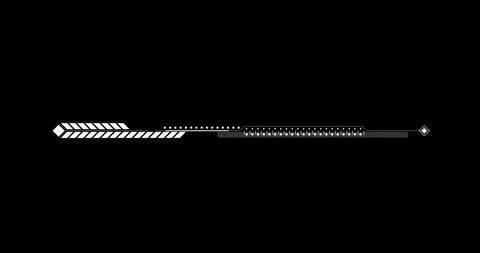 Line digital hitech interface elements HUD border Stock Footage 342096129