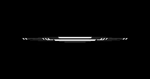 Line digital hitech interface elements HUD border Vídeo Stock 342096131