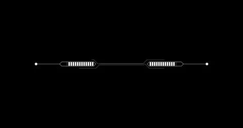 Line digital hitech interface elements HUD border Vidéo 342096147