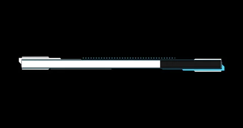 Line digital hitech interface elements HUD border Vídeos de archivo 342096196