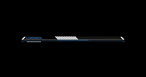 Line digital hitech interface elements HUD border Stock Footage 342096197