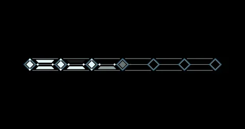 Line digital hitech interface elements HUD border Stock Footage 342096207