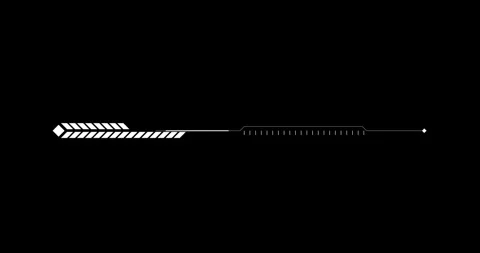 Line digital hitech interface elements HUD border 動画素材 342096219