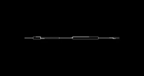 Line digital hitech interface elements HUD border Vídeo Stock 342096228