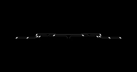 Line digital hitech interface elements HUD border Stock Footage 342096244