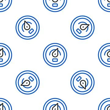 Line Digital speed meter concept icon isolated seamless pattern on white back 스톡 일러스트