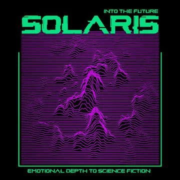 Line distortion wave with slogan Vector Illustrazione stock