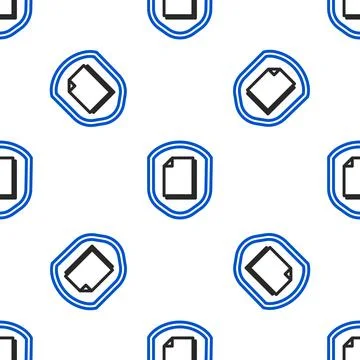 Line Document protection concept icon isolated seamless pattern on white 스톡 일러스트