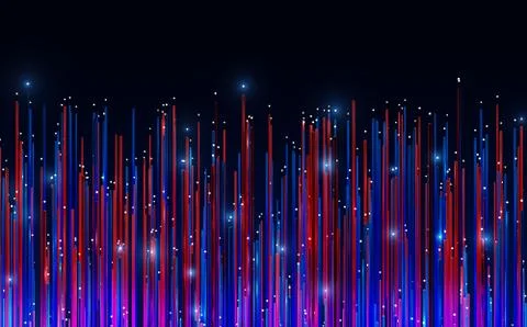 Line dot tech Illustrazione stock