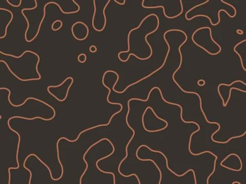 Line drawing of abstract forms and shapes. Stock Illustration