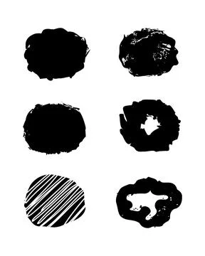 Line drawing brush for design use. Hand drawn paint set. Abstract scribble li Illustrazione stock