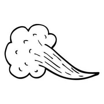 Line drawing cartoon expression bubble Stock Illustration