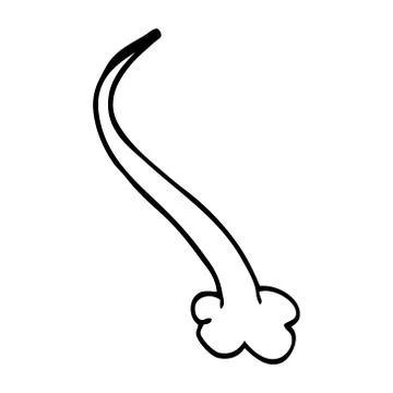 Line drawing cartoon expression bubble Stock Illustration