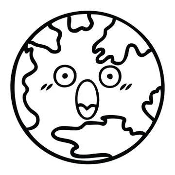 planet earth drawing