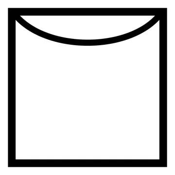 Line dry hang to dry, laundry care symbol Stock Illustration