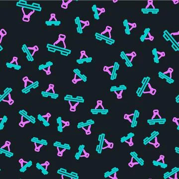 Line Dumpling on cutting board icon isolated seamless pattern on black イラスト素材