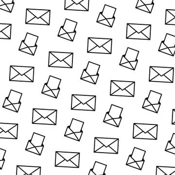 Line e-mail communication document message background Illustrazione stock