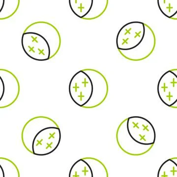 Line Eclipse of the sun icon isolated seamless pattern on white background. T Stock Illustration