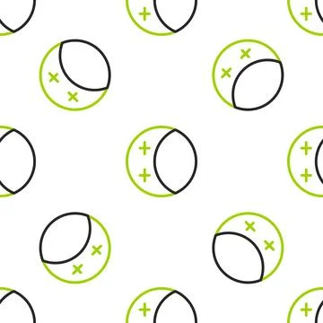 Line Eclipse of the sun icon isolated seamless pattern on white background... Illustrazione stock