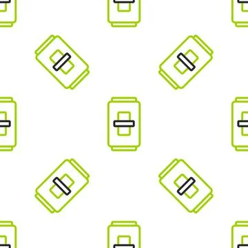 Line Electric light switch icon isolated seamless pattern on white background イラスト素材