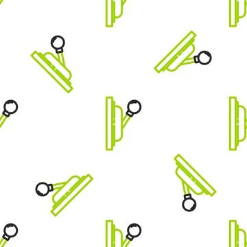 Line Electrical panel icon isolated seamless pattern on white background. Switch 스톡 일러스트