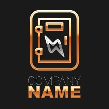 Line Electrical panel icon isolated on black background. Colorful outline Stock Illustration