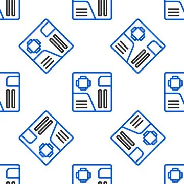 Line Electronic computer components motherboard digital chip integrated science Illustrazione stock