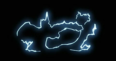 Line elements with glow effect. Stock Footage 218863075