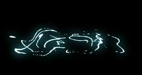 Line elements with glow effect. Видео 271624835