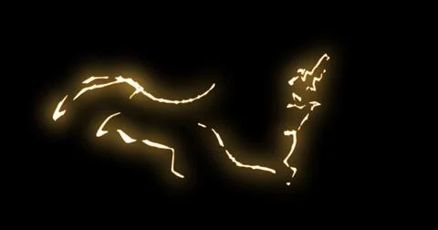 Line elements with glow effect. 스톡 일러스트